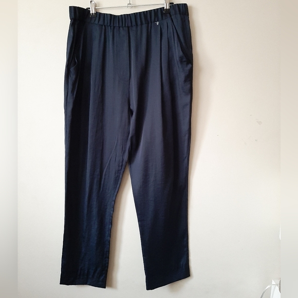 3.1 Phillip Lim Silk Crepe Draped Pocket Tapered Pull On Pants - Picture 4 of 10